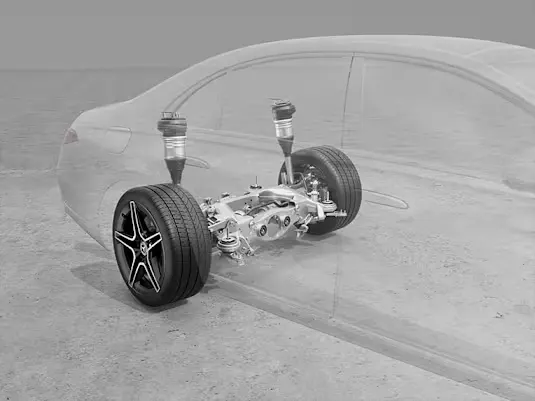 Mercedes-Benz Новий S-Class Цифрові послуги: система рульового управління задньої осі