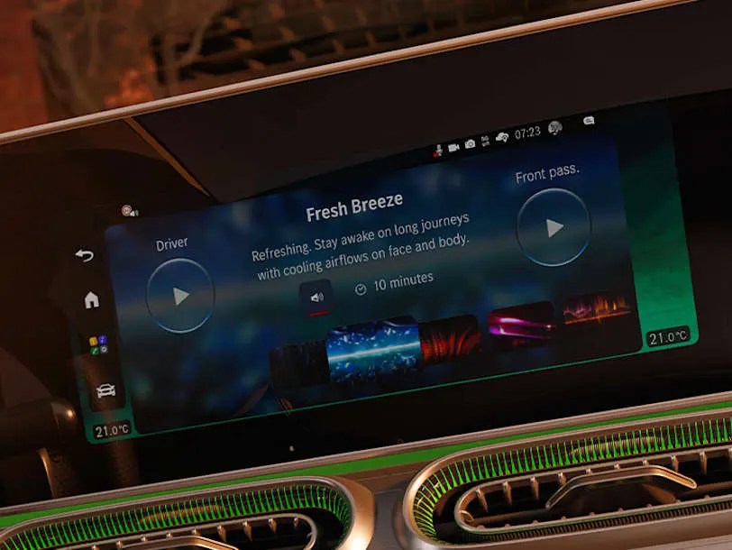 Mercedes-Benz Новий GLE Coupé Цифровий сервіс: ENERGIZING COMFORT