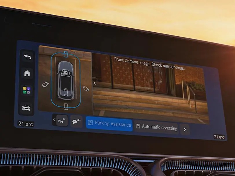 Mercedes-Benz Новий GLE Coupé Цифровий сервіс: MB.DRIVE PARKING ASSIST 360