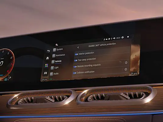 Mercedes-Benz Новий GLS Система захисту автомобіля GUARD 360° із цифровими послугами